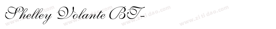 Shelley Volante BT字体转换